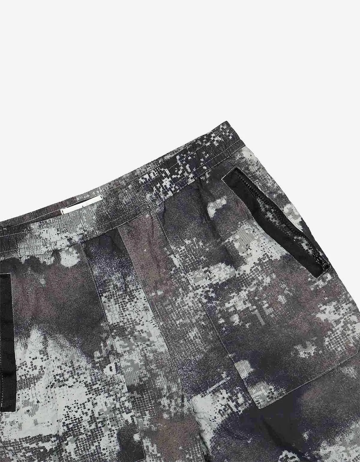 Stone Island Grey Camo Mesh Bermuda Comfort Shorts