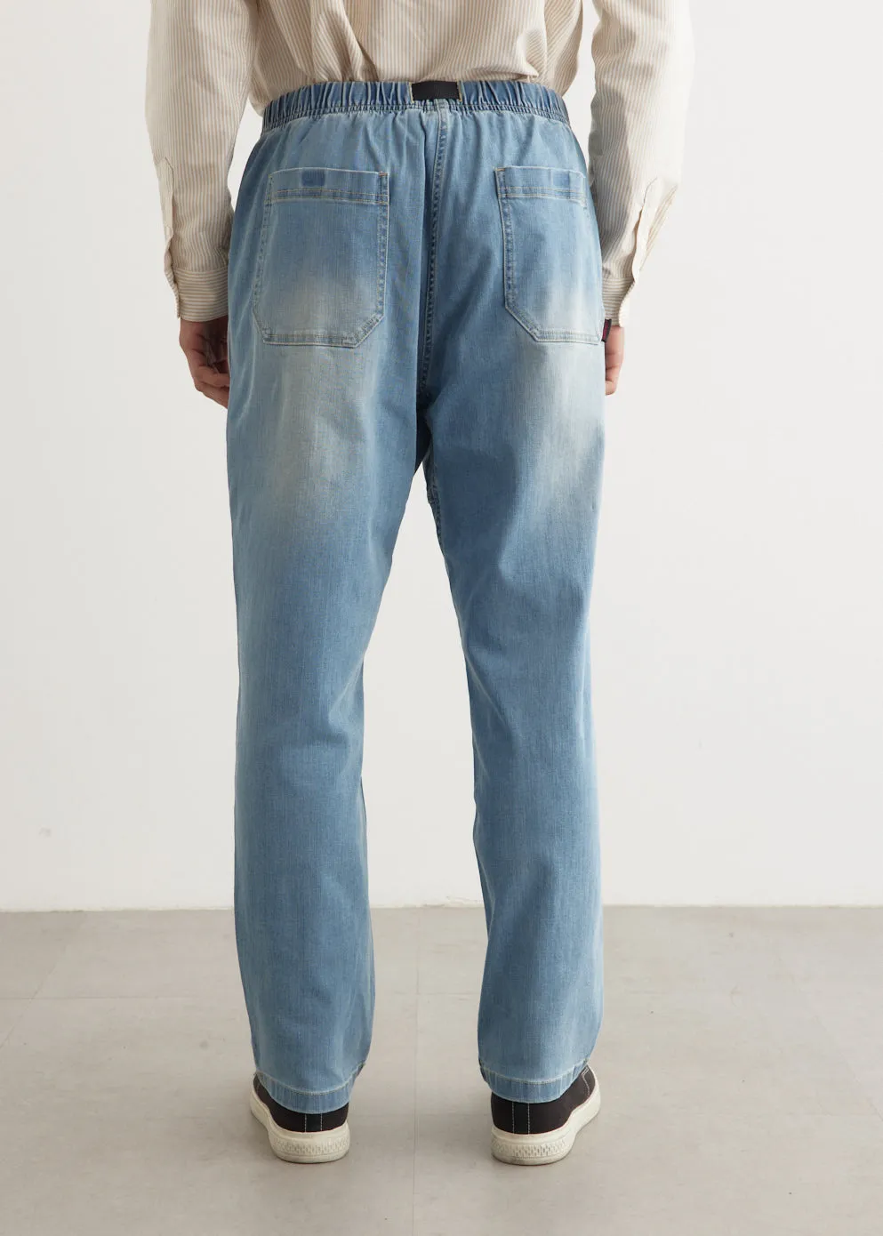 Stretch Denim Loose Tapered Ridge Pants