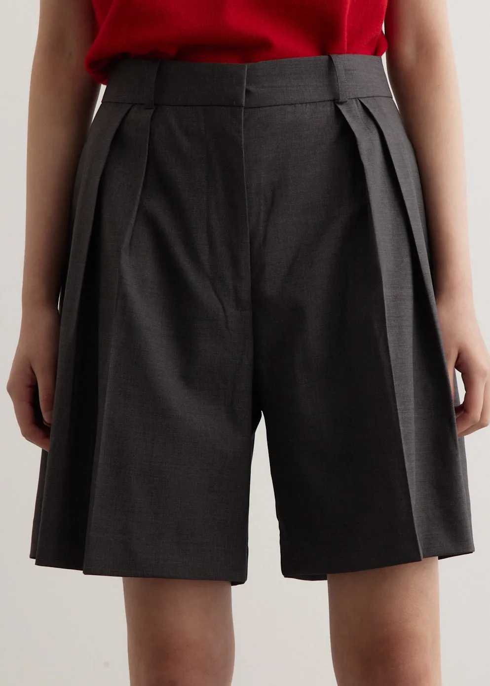 Tailored Wide Leg Shorts