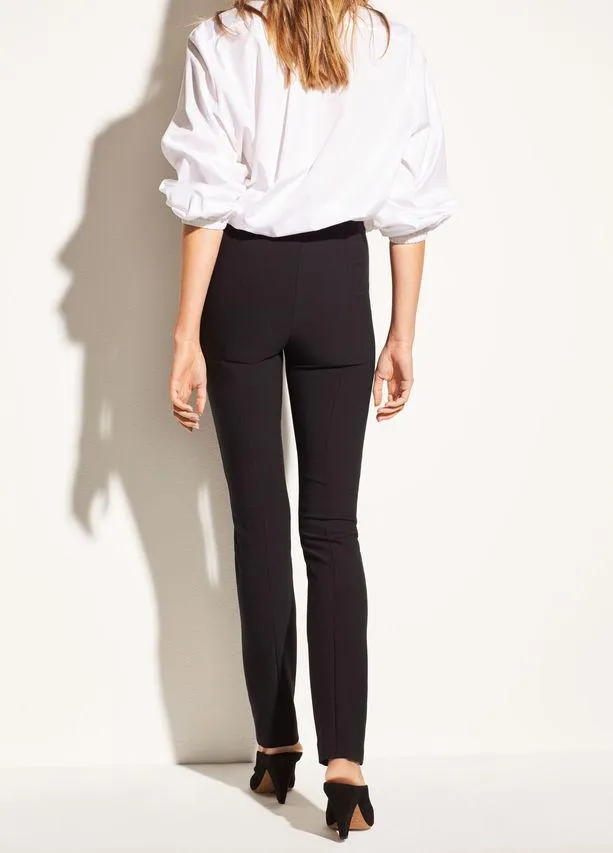 Vince - High-Rise Stitch-Front Legging in Black