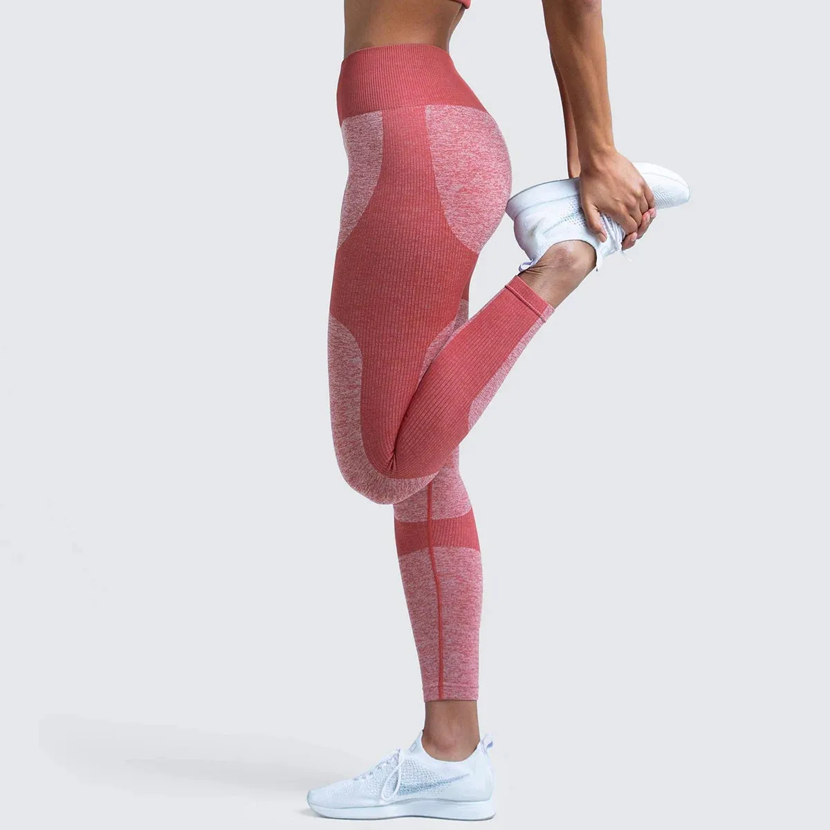 Women 14 Colors Skinny High Elastic Gym High Waist Seamless Scrunch Butt Workout Sports Yoga Leggings